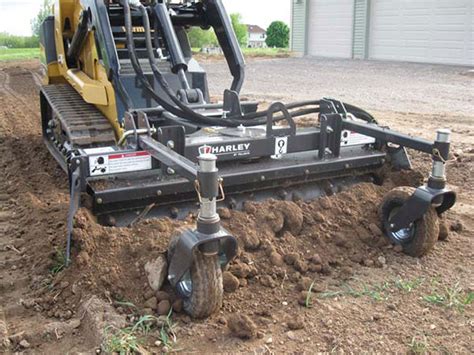 mini excavator grading rake|harley rake for mini excavator.